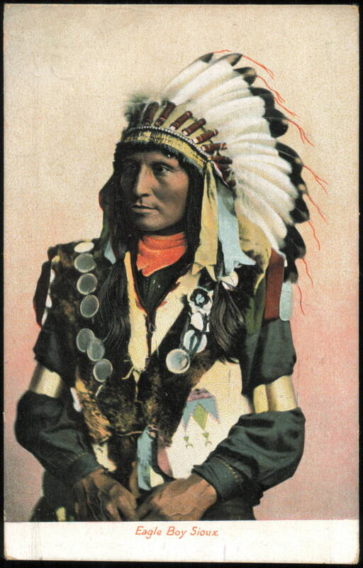 Eagle Boy Sioux Native American Portrait Native Americana