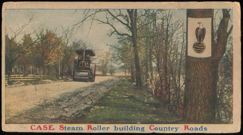 Case Steam Roller Building Country Roads Racine Wisconsin