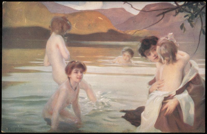 Baigneuses by Paul Chabas, Bathing Women and Children