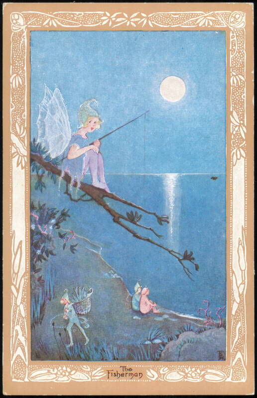 The Fisherman Fairy Illustration by Vivian Mansell Series