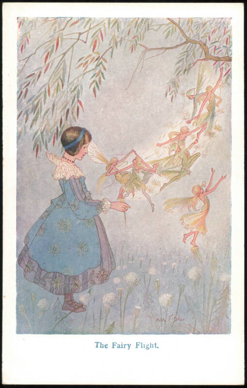 The Fairy Flight Illustration by Hilda T. Miller Fairy Tales