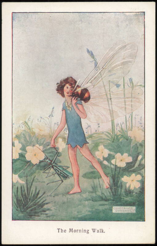 Fairy with Bee Wings and Grasshopper, The Morning Walk