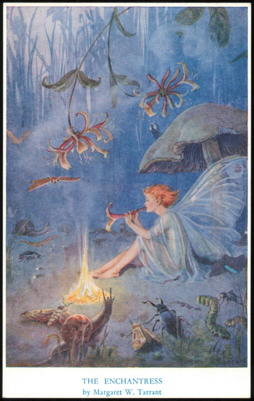 The Enchantress Fairy Playing Flute by Margaret W. Tarrant