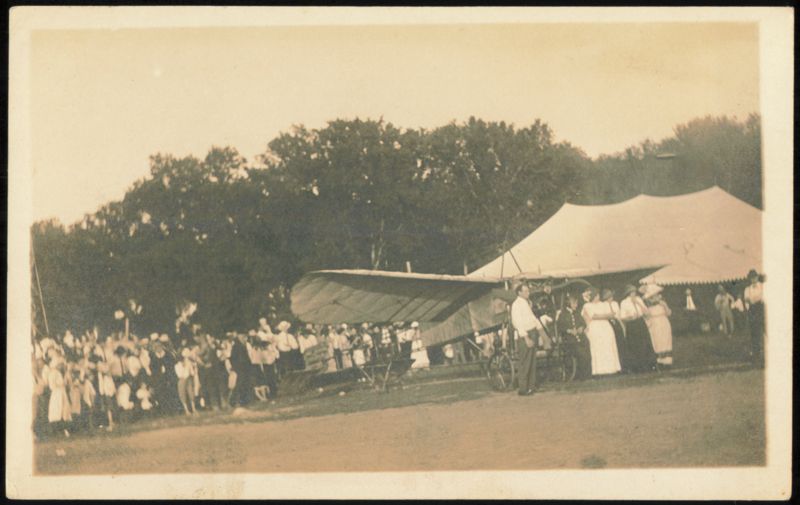 Early Airplane at the Cairoville Picnic Aircraft