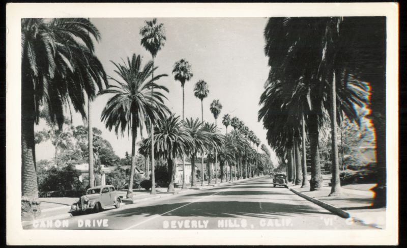 Canon Drive Street Scene, Beverly Hills, California