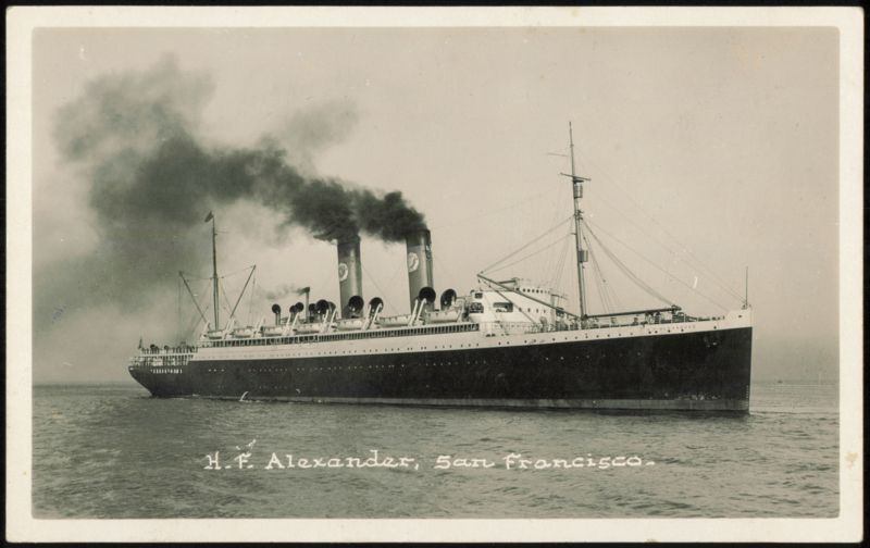 H.F. Alexander Steamship, San Francisco