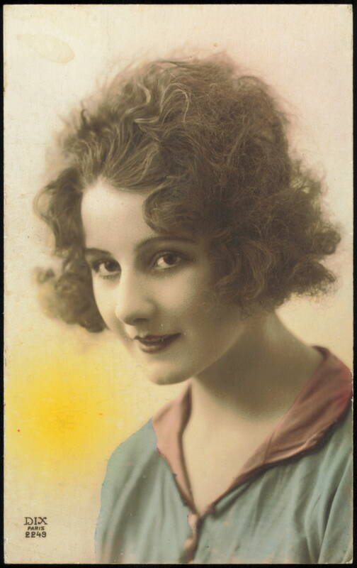 Portrait of a Young Woman with Curly Hair, Dix Paris France