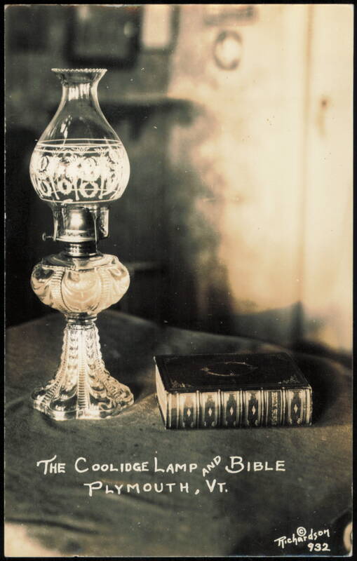The Coolidge Lamp and Bible, Plymouth, Vermont