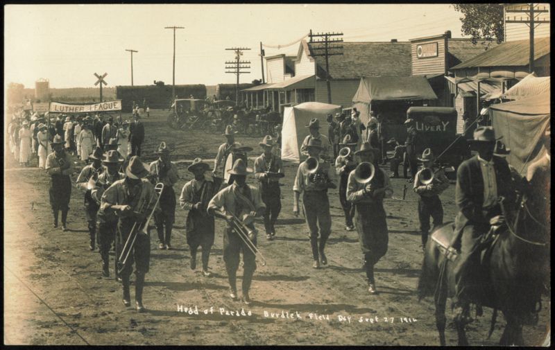 Luther League Parade, Burdick Field Day, September 27, 1916 Kansas