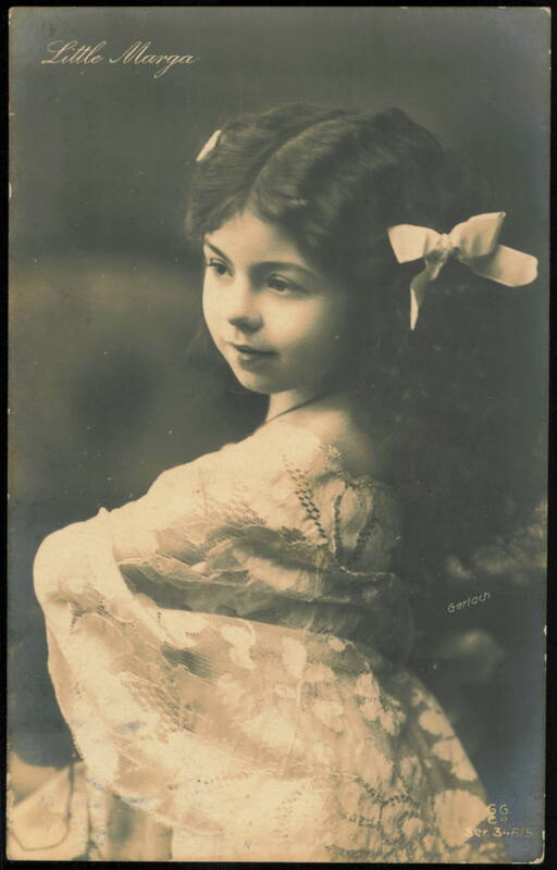 Little Marga Portrait with Lace Shawl Children