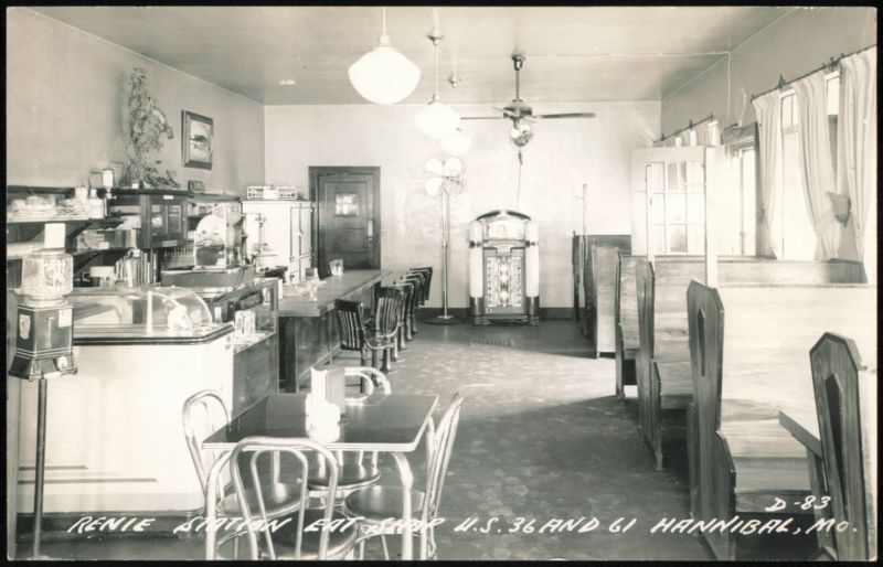 Renie Station Eat Shop, U.S. 36 and 61 Hannibal Missouri