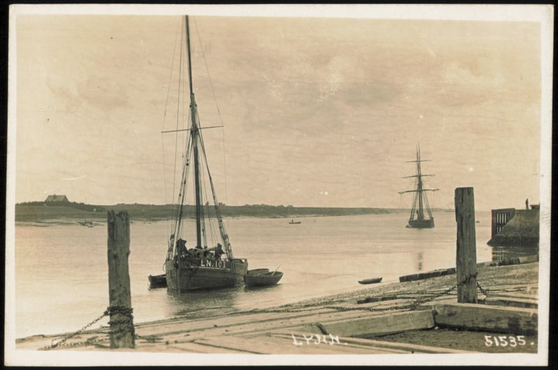 Fishing Boat LN.103 at Lynn Harbor United Kingdom