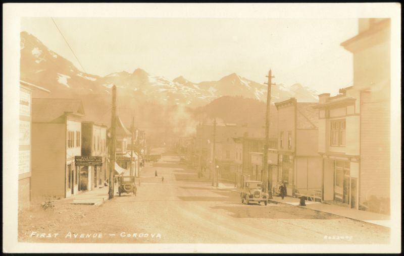First Avenue Street Scene in Cordova, Alaska
