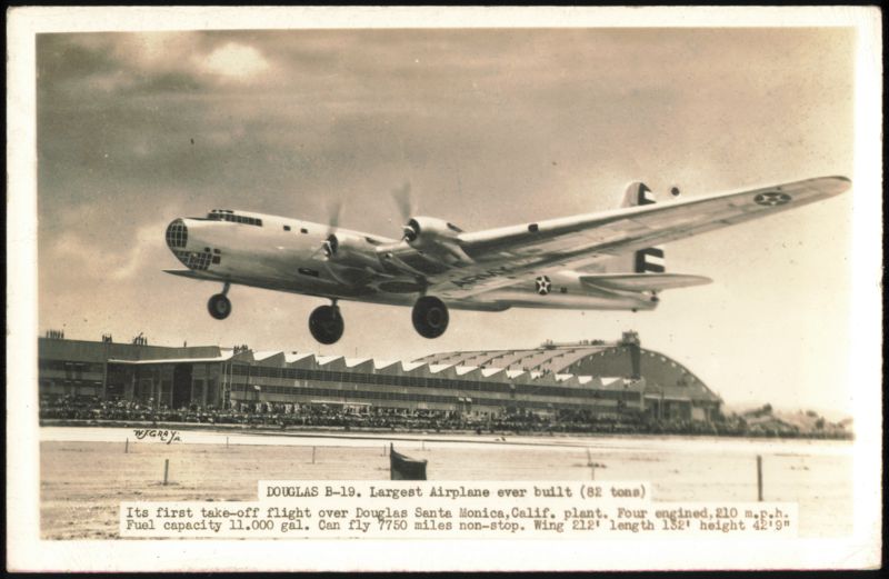 Douglas B-19 Largest Airplane Ever Built Santa Monica California