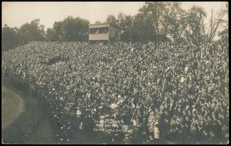 Illinois Loyalty May Day 1914 Senior Girls Entering
