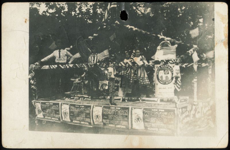 Western Star Flour Parade Float, White Elephant Fancy Patent Salina Kansas