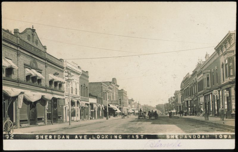 Sheridan Avenue Looking East, Shenandoah, Iowa