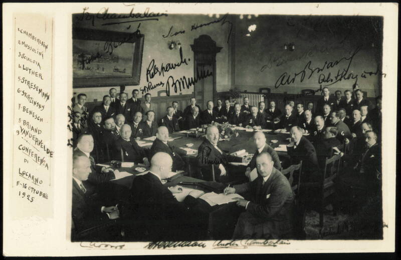 Locarno Conference 1925 Delegates and Signatures