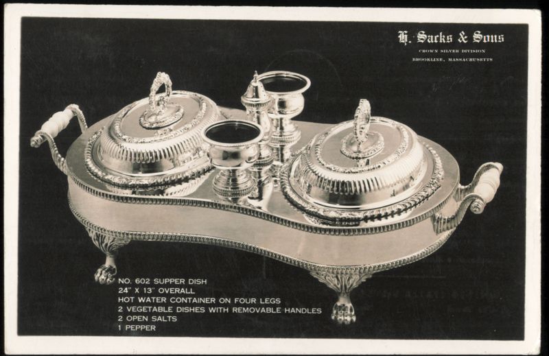 H. Sacks & Sons No. 602 Supper Dish Silverware