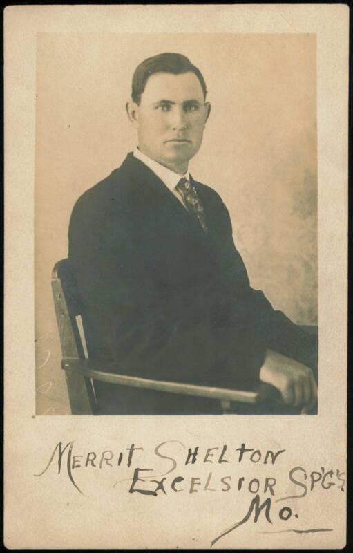 Portrait of Merrit Shelton, Excelsior Springs, Missouri