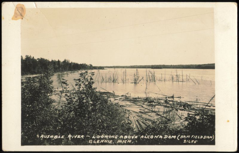 Ausable River Looking Above Alcona Dam, Glennie, Michigan