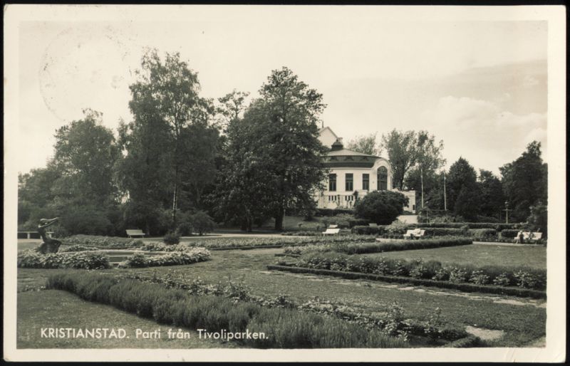 Tivoliparken Garden and Building in Kristianstad Sweden