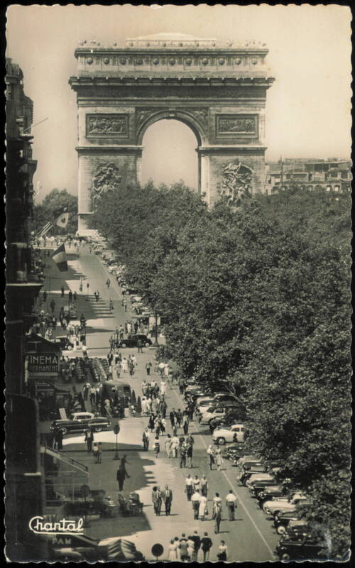 Arc de Triomphe and Champs-Élysées Street Scene