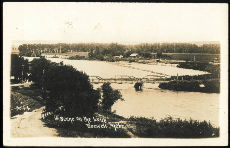 Scene on the Loup River Bridge