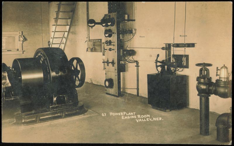 Power Plant Engine Room, Valley, Nebraska