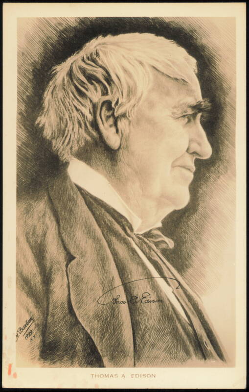 Thomas A. Edison Portrait Illustration