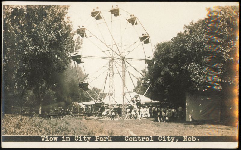 Ferris Wheel in City Park, Central City, Nebraska