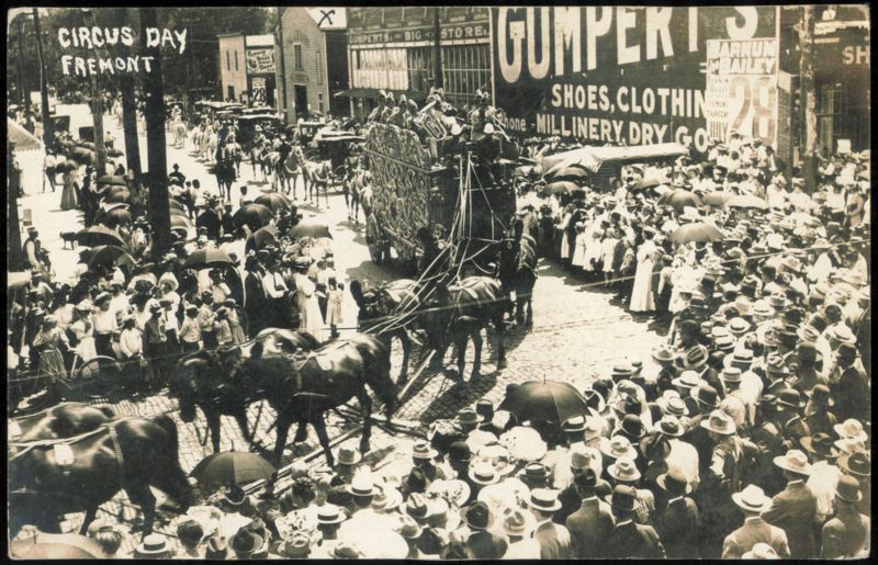 Barnum and Bailey Circus Parade, Fremont, Nebraska