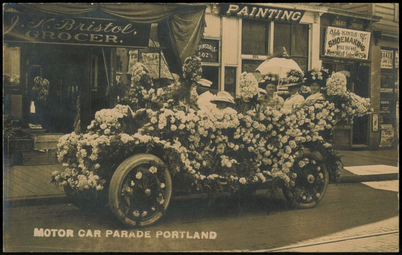 Rose Festival Motor Car Parade, Portland, Oregon Transportation