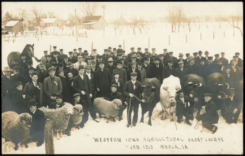 Western Iowa Agricultural Short Course, Avoca, Iowa 1910