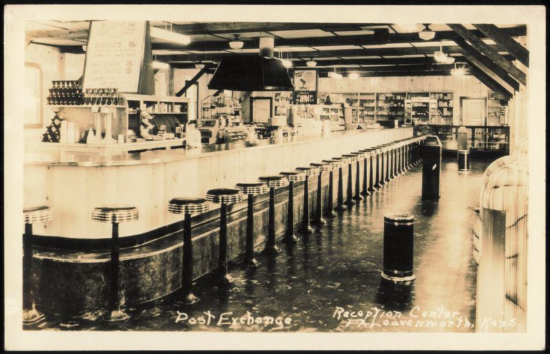 Post Exchange Interior, Reception Center, Fort Leavenworth