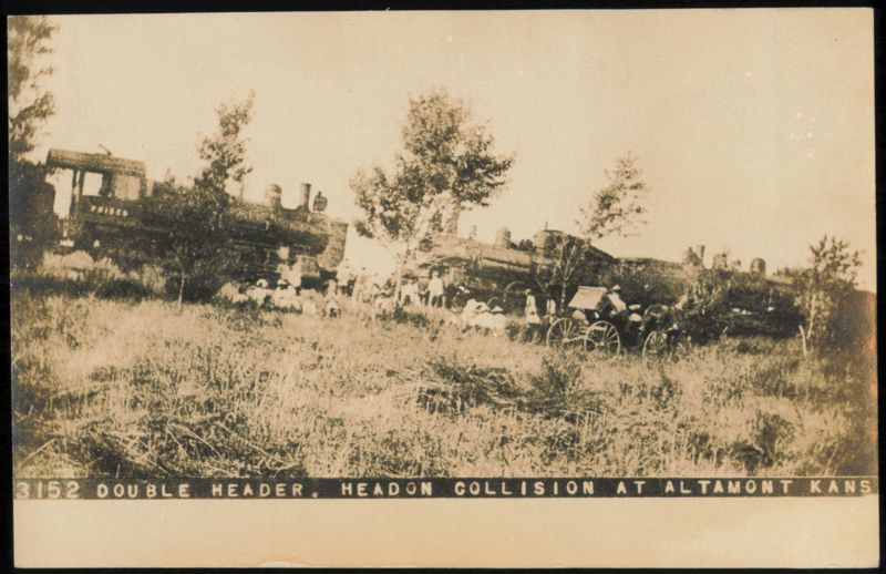 Double Header Head-on Collision at Altamont, Kansas