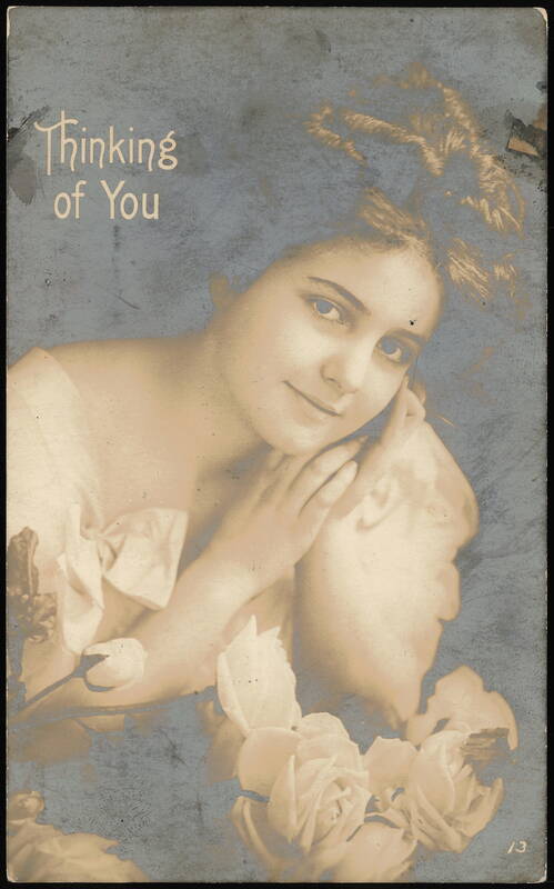 Thinking of You, Woman with Roses Mason City Iowa Women