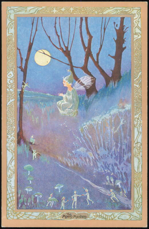 The Moon Maiden Fairy Illustration Vivian Mansell Series