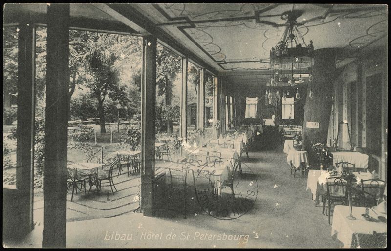 Hôtel de St. Petersbourg Restaurant Terrace, Libau Liepaja Latvia