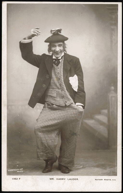 Harry Lauder in Traditional Scottish Attire Glasgow Scotland