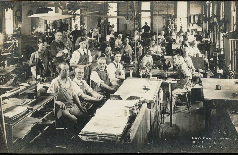 Rare! Cowboy Handmade Boot Factory Interior, Olathe, Kansas