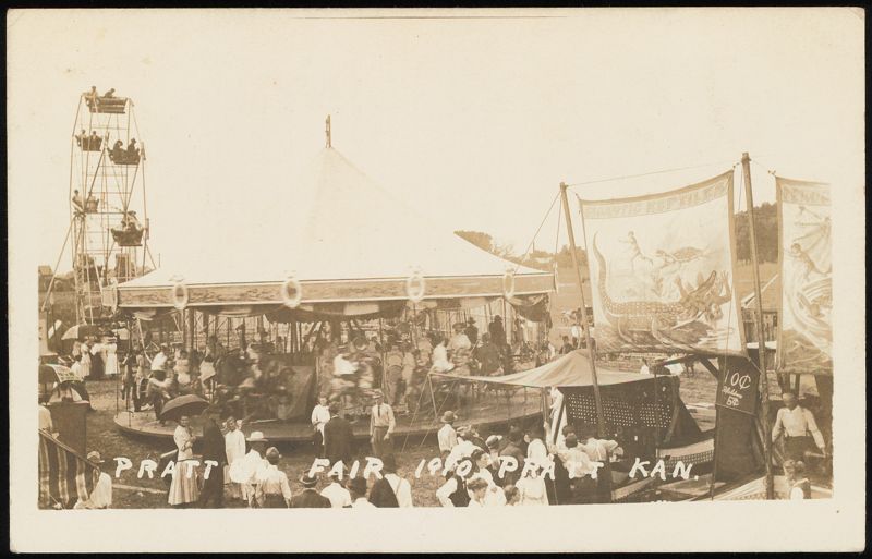 Pratt Fair 1910, Carousel and Ferris Wheel