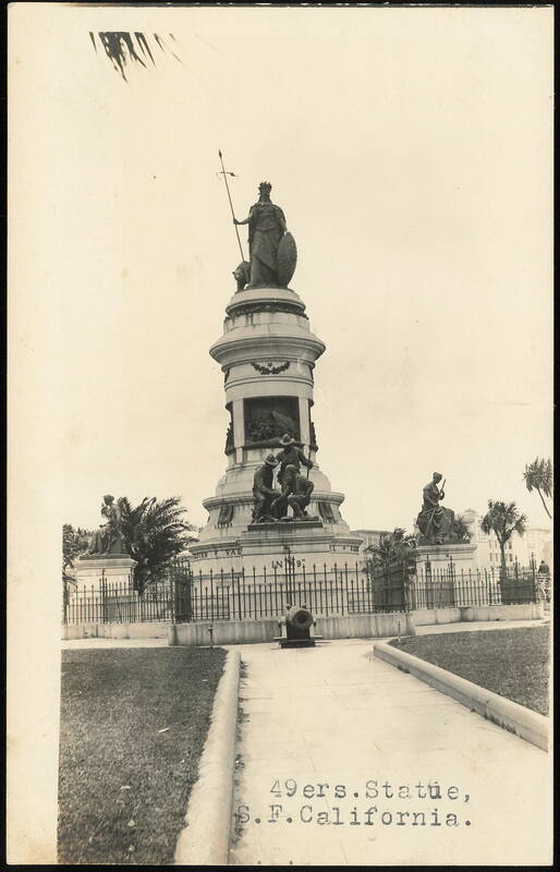 49ers Statue, San Francisco, California 1915 Panama-Pacific International Exposition (PPIE)