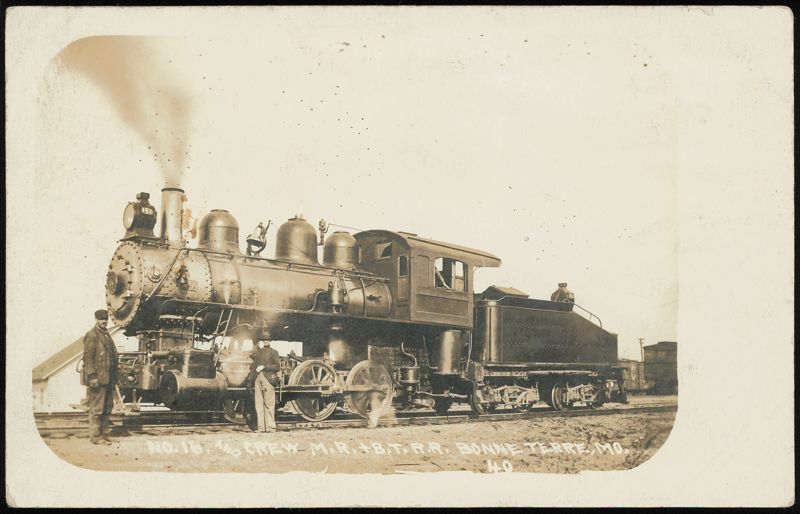 No. 16 Locomotive and Crew, M.R. & B.T. R.R., Bonne Terre Missouri
