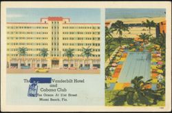 Dempsey Vanderbilt Hotel and Cabana Club, Miami Beach Postcard