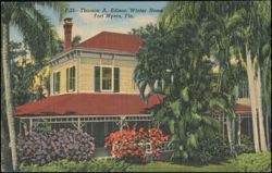 Thomas A. Edison Winter Home, Fort Myers Postcard