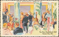The New Muehlebach Grill, Kansas City, MO Postcard