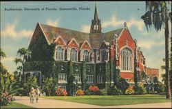 Auditorium, University of Florida, Gothic Architecture Postcard
