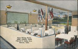 New China Cafe Main Dining Room, Denver, Colorado Postcard