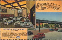 Stone's Restaurant, Marshalltown, Iowa Postcard